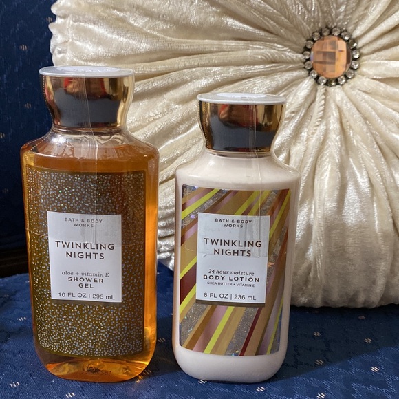 BATH & BODY WORKS SET. . . TWINKLING NIGHTS SCENT - Picture 2 of 6